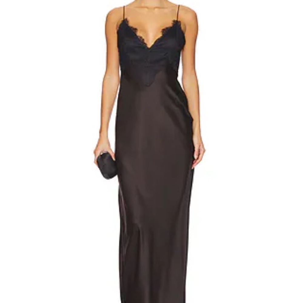 Elegant Black Lace Trim Slip
